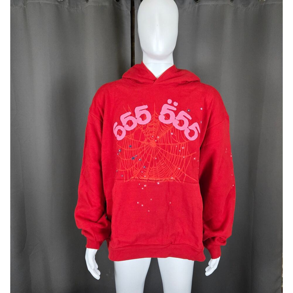 Sp5der Red Angel Number 555 Hoodie XL FW21
